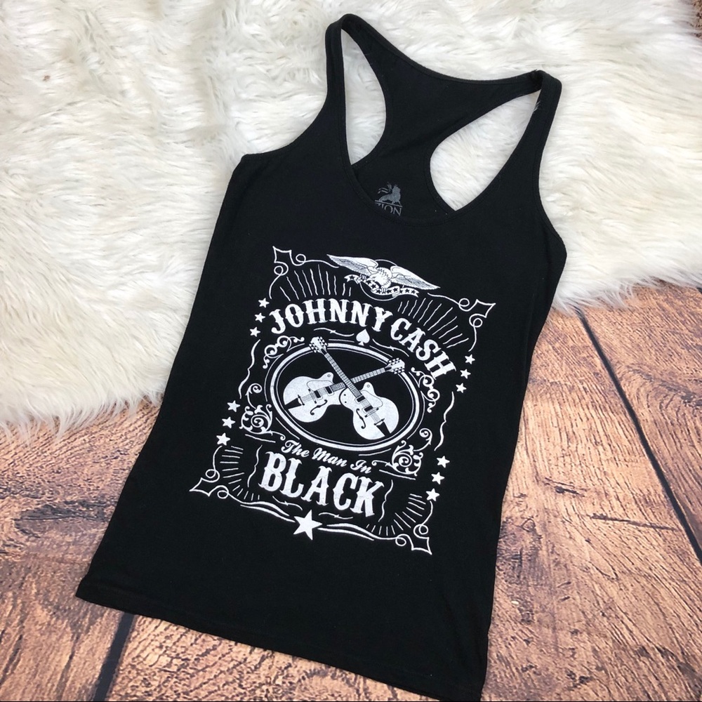 Zion Johnny Cash Black Rock & Roll Tank Top M